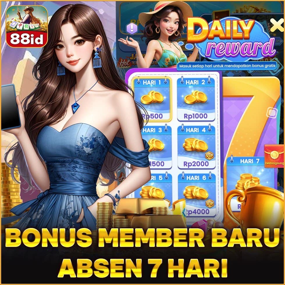 88ID Promosi BONUS MEMBER BARU ABSEN 7 HARI!
