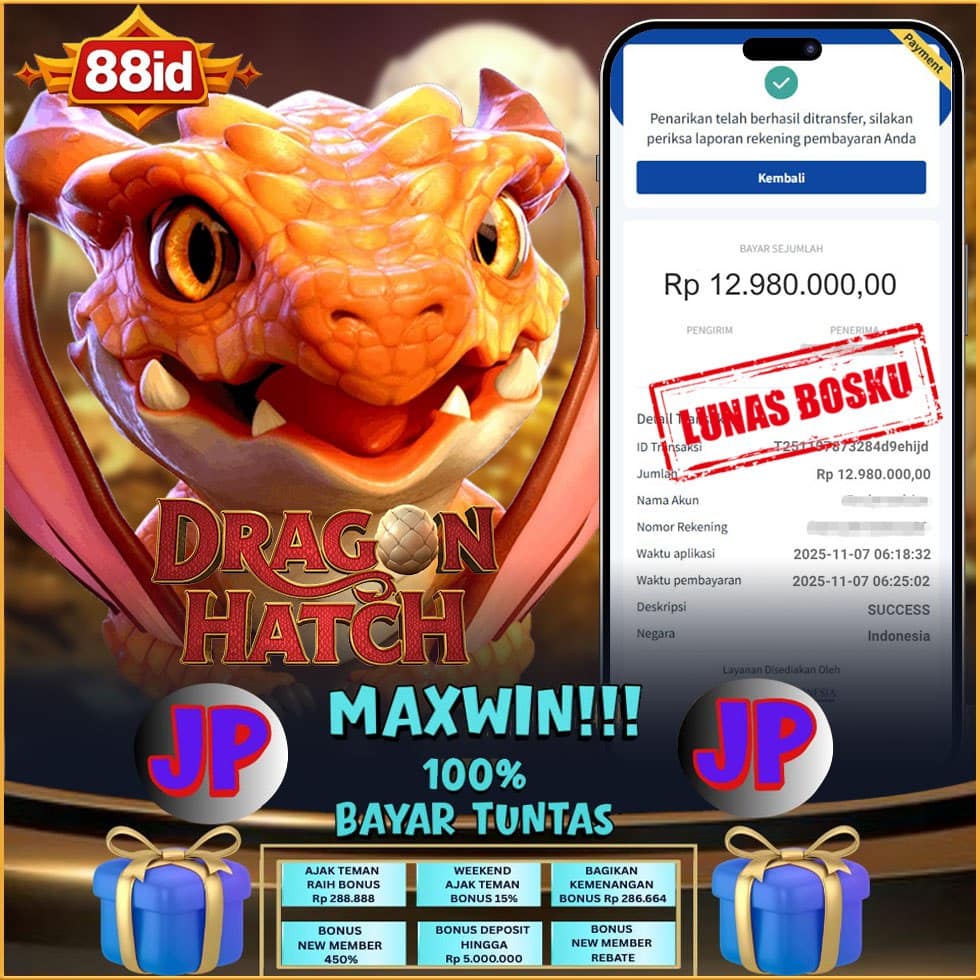88ID APK 2026 dragon hatch slot game maxwin di 88id apk