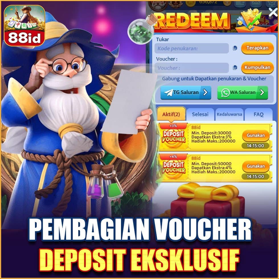 Game 88id pembagian voucher deposit eksklusif